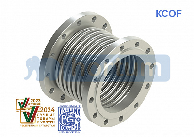 Компенсатор осевой фланцевый КСОF100-16-60 L=185